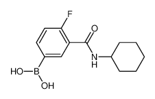 (3-(Cyclohexylcarbamoyl)-4-fluorophenyl)boronic acid 874219-24-6