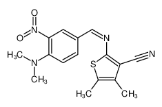 5309-00-2 2-[(E)-[4-(dimethylamino)-3-nitrophenyl]methylideneamino]-4,5-dimethylthiophene-3-carbonitrile