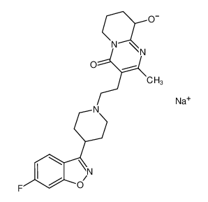 1172995-09-3 3-[2-[4-(6-fluoro-1,2-benzisoxazol-3-yl)-1-piperidinyl]ethyl]-6,7,8,9-tetrahydro-9-hydroxy-2-methyl-4H-pyrido[1,2-a]pyrimidin-4-one sodium