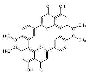 amentoflavone 7,7'',4',4''-tetramethyl ether 3778-25-4