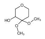 4,4-二甲氧基四氢-2H-吡喃-3-醇