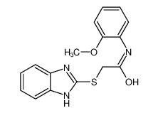 2-(1H-苯并咪唑-2-基硫代)-N-(2-甲氧基苯基)乙酰胺