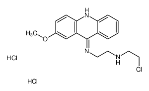 N-(2-chloroethyl)-N'-(2-methoxyacridin-9-yl)ethane-1,2-diamine,dihydrochloride 38915-07-0