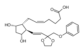 (Z)-7-[(1R,2R,3R,5S)-3,5-dihydroxy-2-[(E)-2-[2-(phenoxymethyl)-1,3-dioxolan-2-yl]ethenyl]cyclopentyl]hept-5-enoic acid 59619-81-7