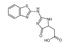 [2-(Benzothiazol-2-ylamino)-5-oxo-4,5-dihydro-3H-imidazol-4-yl]-acetic acid 436811-21-1