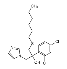 2-(2,4-dichlorophenyl)-1-hexylsulfanyl-3-imidazol-1-ylpropan-2-ol 83337-62-6