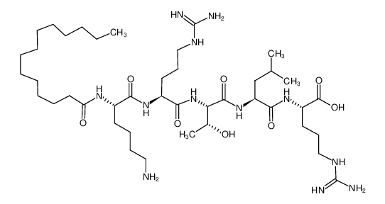 125678-68-4 structure, C42H82N12O8