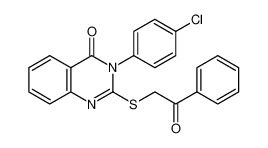 2-(1-oxo-1-phenylethylthio)-3-(4-chlorophenyl)quinazolin-4(3H)-one 431065-89-3