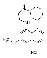 N<sup>1</sup>-cyclohexyl-N<sup>2</sup>-(6-methoxyquinolin-8-yl)ethane-1,2-diamine hydrochloride 5442-75-1