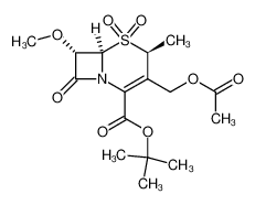 95671-95-7 t-butyl 3-acetoxymethyl-7α-methoxy-2β-methyl-3-cephem-4-carboxylate 1,1-dioxide