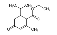 ethyl 2-methyl-4-oxo-6-propan-2-ylcyclohex-2-ene-1-carboxylate 24079-95-6