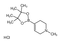 1-methyl-4-(4,4,5,5-tetramethyl-1,3,2-dioxaborolan-2-yl)-3,6-dihydro-2H-pyridine,hydrochloride 1462950-92-0