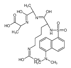 (2R)-2-[[(2R)-2-[[(2S)-6-乙酰氨基-2-[(5-二甲基氨基萘-1-基)磺酰基氨基]己酰]氨基]丙酰]氨基]丙酸