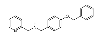 (4-BENZYLOXY-BENZYL)-PYRIDIN-2-YLMETHYL-AMINE 680185-70-0