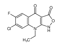 7-Chloro-9-ethyl-6-fluoro[1,2]oxazolo[3,4-b]quinoline-3,4(1H,9H)- dione 1082203-79-9