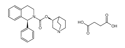 (1S)-3,4-dihydro-1-phenyl-2-(1H)-isoquinolinecarboxylic acid (3S)-1-azabicyclo[2.2.2]oct-3-yl ester succinate