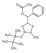 88358-55-8 Acetic acid [2-(tert-butyl-dimethyl-silanyloxy)-3-methyl-[1,4,2]oxathiazolidin-5-yl]-phenyl-methyl ester