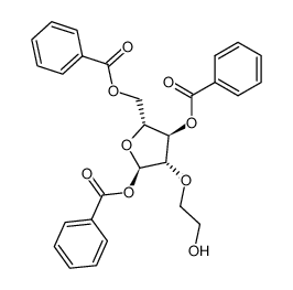 97614-49-8 (2R,3S,4R,5R)-5-((benzoyloxy)methyl)-3-(2-hydroxyethoxy)tetrahydrofuran-2,4-diyl dibenzoate