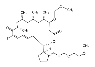 768395-45-5 (4S,5S,7S,9R,11S,13E,15E,18S)-13-iodo-18-((1R,2R)-2-(((2-methoxyethoxy)methoxy)methyl)cyclopentyl)-4-(methoxymethoxy)-5,7,9,11-tetramethyloxacyclooctadeca-13,15-diene-2,12-dione