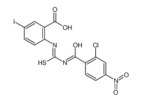 2-[(2-chloro-4-nitrobenzoyl)carbamothioylamino]-5-iodobenzoic acid 530128-20-2