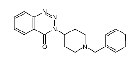 1-benzyl-4-(3,4-dihydro-4-oxo-1,2,3-benzotriazin-3-yl)piperidine 86589-81-3