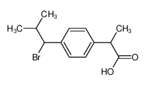 75625-98-8 spectrum, 2-[4-(1-bromo-2-methylpropyl)phenyl]propanoic acid