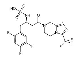 [(2R)-4-oxo-4-[3-(trifluoromethyl)-6,8-dihydro-5H-[1,2,4]triazolo[4,3-a]pyrazin-7-yl]-1-(2,4,5-trifluorophenyl)butan-2-yl]sulfamic acid 940002-57-3