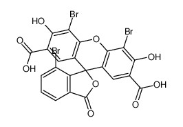 33014-42-5 structure, C22H9Br3O9