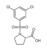 (2S)-1-(3,5-dichlorophenyl)sulfonylpyrrolidine-2-carboxylic acid 217326-48-2