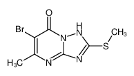 6-溴-5-甲基-2-甲基磺酰基-[1,2,4]噻唑并[1,5-a]嘧啶-7-醇