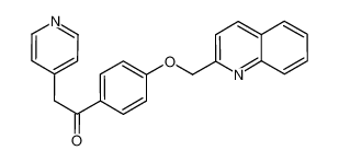 2-(pyridin-4-yl)-1-(4-(quinolin-2-ylmethoxy)phenyl)ethanone 871507-15-2