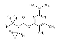 [2-(dimethylamino)-5,6-dimethylpyrimidin-4-yl] N,N-bis(trideuteriomethyl)carbamate 1015854-66-6