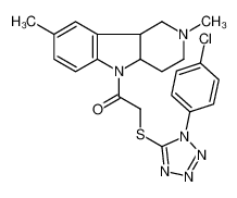 442656-02-2 structure, C22H23ClN6OS