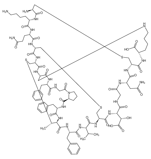 1391-36-2 structure, C88H123N23O25S3