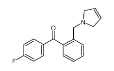 [2-(2,5-dihydropyrrol-1-ylmethyl)phenyl]-(4-fluorophenyl)methanone 898763-17-2