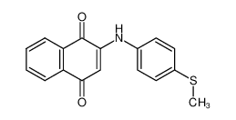 3320-03-4 2-(4-methylsulfanyl-anilino)-[1,4]naphthoquinone