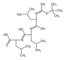 (2S)-4-methyl-2-[[(2S)-4-methyl-2-[[(2S)-4-methyl-2-[(2-methylpropan-2-yl)oxycarbonylamino]pentanoyl]amino]pentanoyl]amino]pentanoic acid 18868-20-7