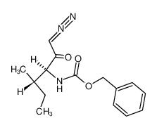 (3-diazo-1-(S)-(1-methylpropyl)-2-oxopropyl)carbamic acid benzyl ester 114715-76-3