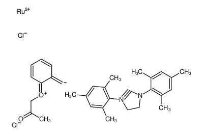 1014701-61-1 structure, C31H36Cl2N2O2Ru