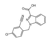 1-[(4-chloro-2-cyanophenyl)methyl]indazole-3-carboxylic acid 920019-79-0