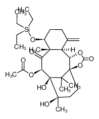 194420-26-3 (4S,4aS,6R,7R,8R,11S,12S,12aR)-11,12-(Carbonyldioxy)-7,8-dihydroxy-4a,8,13,13-tetramethyl-1-methylene-5-oxo-4-triethylsiloxytetradecahydro-7,11-methanobenzocyclodecen-6-yl acetate