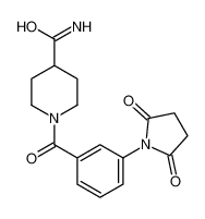 5573-33-1 spectrum, 1-[3-(2,5-dioxopyrrolidin-1-yl)benzoyl]piperidine-4-carboxamide