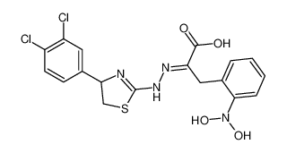 2-[[4-(3,4-dichlorophenyl)-4,5-dihydro-1,3-thiazol-2-yl]hydrazinylidene]-3-[2-(dihydroxyamino)phenyl]propanoic acid 315706-13-9