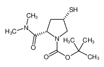 (2S-顺式)-2-(二甲基氨基)羰基-4-疏基-1,1-二甲酯 1-吡咯烷羧酸