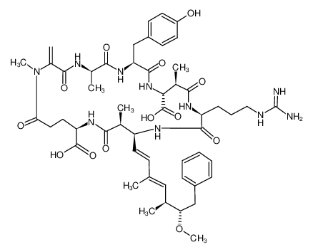 101064-48-6 structure, C52H72N10O13