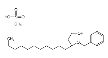 137119-93-8 methanesulfonic acid,(3R)-3-phenylmethoxytetradecan-1-ol