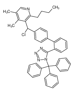 1026736-63-9 2-Butyl-3-{chloro-[2'-(1-trityl-1H-tetrazol-5-yl)-biphenyl-4-yl]-methyl}-4,5-dimethyl-pyridine