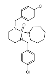 14992-07-5 2-(azepan-1-yl)-1,3-bis[(4-chlorophenyl)methyl]-1,3,2λ<sup>5</sup>-diazaphosphinane 2-oxide