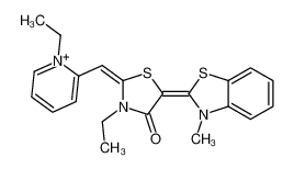 142306-96-5 structure, C21H22N3OS2+