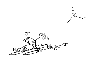 866953-52-8 structure, C24H20BCl3F4N4PdRu++++